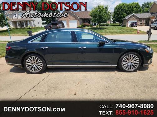 Green 2019 Audi A8 55 TFSI quattro