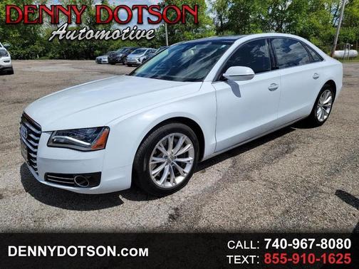 White 2012 Audi A8 4.2