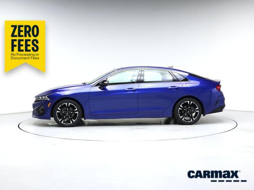 Blue 2021 Kia K5 GT-Line