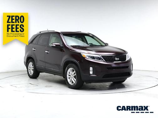 Burgundy 2015 Kia Sorento LX