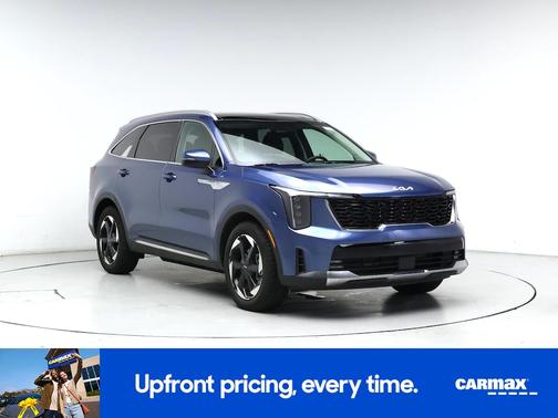 Blue 2025 Kia Sorento Hybrid EX