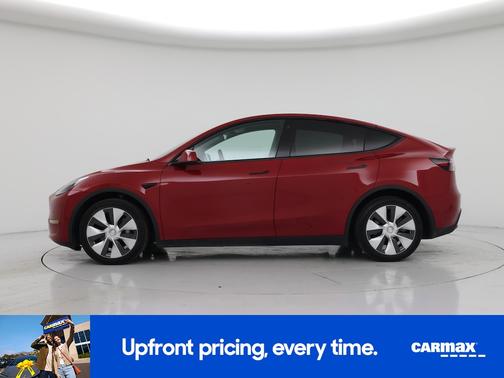 Red 2022 Tesla Model Y Long Range