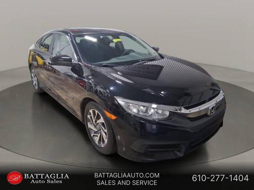 Black 2018 Honda Civic EX