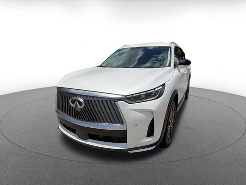 Radiant White 2026 INFINITI QX60 LUXE FWD