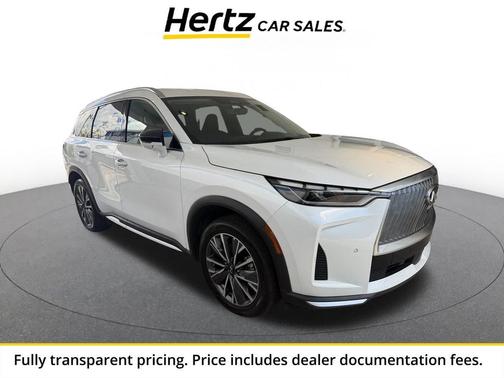 Radiant White 2026 INFINITI QX60 LUXE FWD