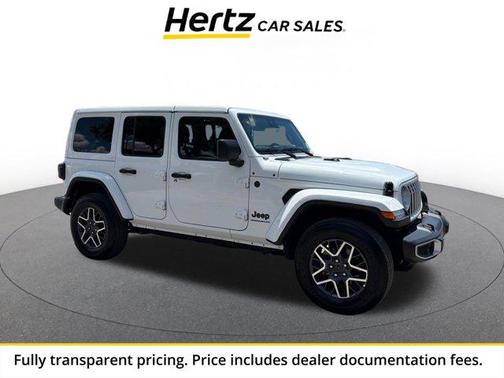 Bright White Clearcoat 2025 Jeep Wrangler 4-Door Sahara 4x4