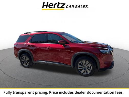 Scarlet Ember Tintcoat 2025 Nissan Pathfinder SV FWD