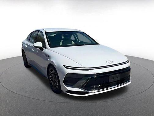 Serenity White 2025 Hyundai SONATA Hybrid SE