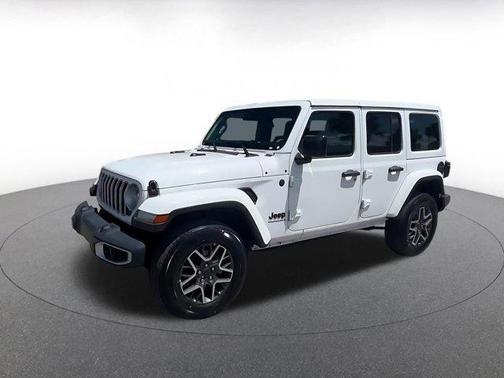 Bright White Clearcoat 2025 Jeep Wrangler 4-Door Sahara 4x4