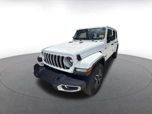 Bright White Clearcoat 2025 Jeep Wrangler 4-Door Sahara 4x4