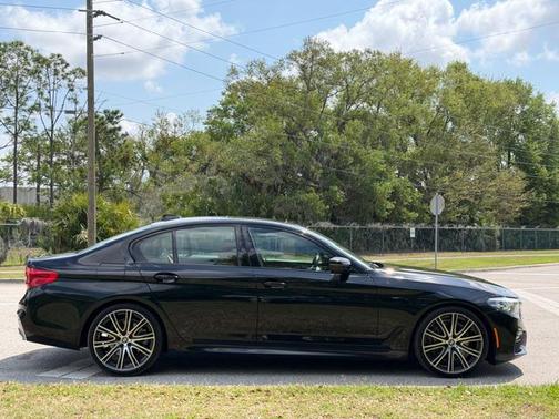 Black 2020 BMW 540 540i Sedan