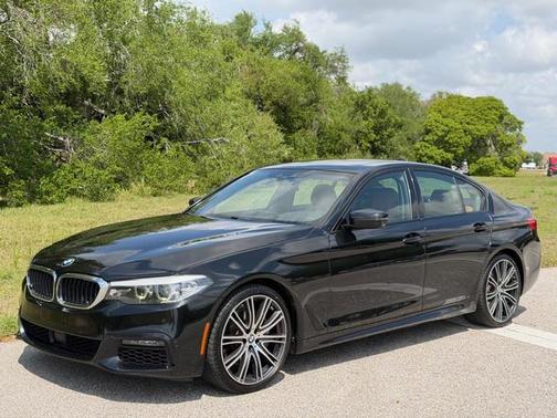 Black 2020 BMW 540 540i Sedan