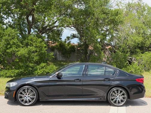 Black 2020 BMW 540 540i Sedan