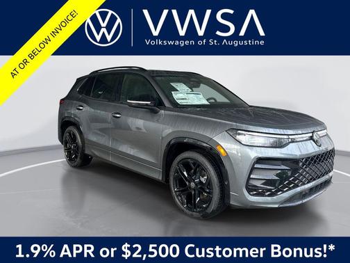 platinum gray metallic 2026 Volkswagen Tiguan 2.0T SE R-Line Black