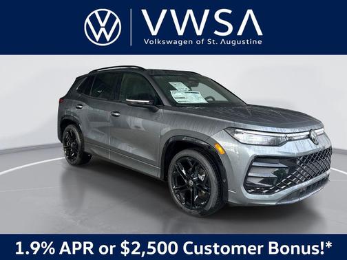 platinum gray metallic 2026 Volkswagen Tiguan 2.0T SE R-Line Black