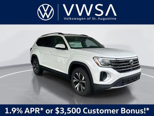 opal white pearl 2026 Volkswagen Atlas 2.0T SE