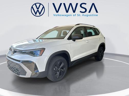 Pure White 2025 Volkswagen Taos 1.5T S