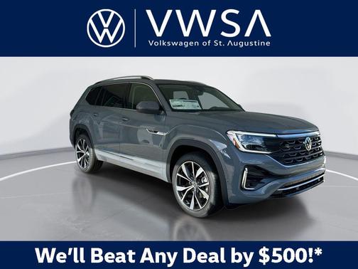 Pure Gray 2026 Volkswagen Atlas 2.0T SEL Premium R-Line 4MOTION