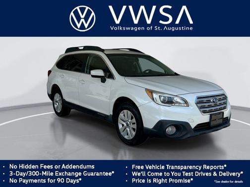 Crystal White Pearl 2017 Subaru Outback 2.5i Premium