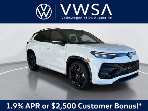 opal white with deep black roof 2026 Volkswagen Tiguan 2.0T SE R-Line Black 4MOTION