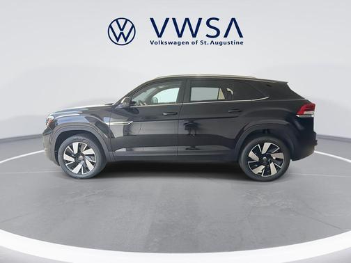Deep Black Pearl 2026 Volkswagen Atlas Cross Sport 2.0T SE w/Technology