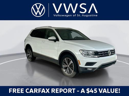 Pure White 2018 Volkswagen Tiguan 2.0T SEL