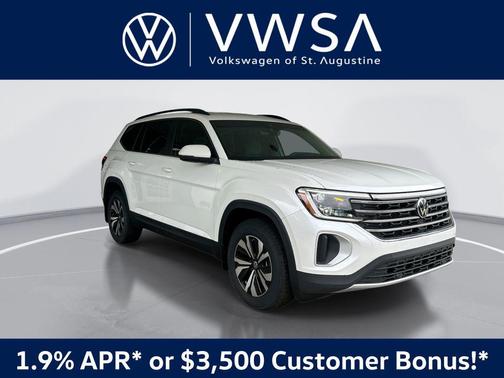 Opal White Pearl 2026 Volkswagen Atlas 2.0T SE