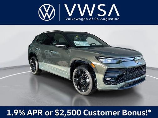 Avocado Green w/Deep Black Roof 2026 Volkswagen Tiguan 2.0T SE R-Line Black