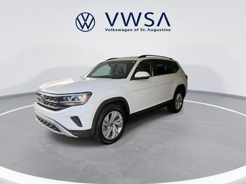 Pure White 2022 Volkswagen Atlas 3.6L SE w/Technology