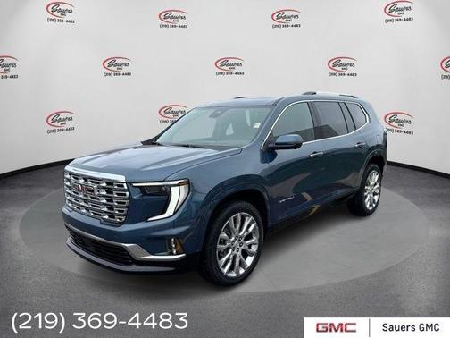 Blue 2026 GMC Acadia Denali