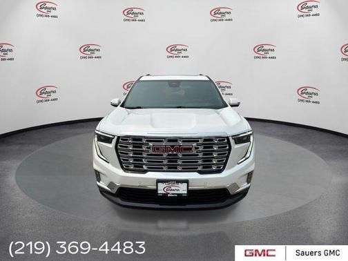White Frost Tri-Coat 2024 GMC Acadia Denali
