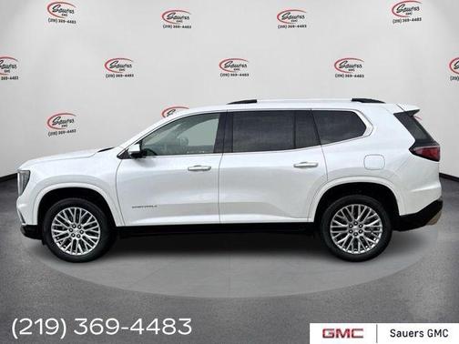 White Frost Tri-Coat 2024 GMC Acadia Denali