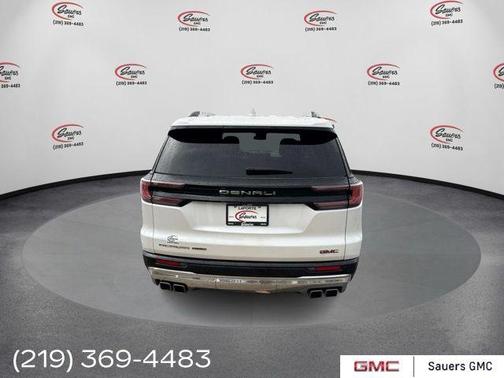White Frost Tri-Coat 2024 GMC Acadia Denali