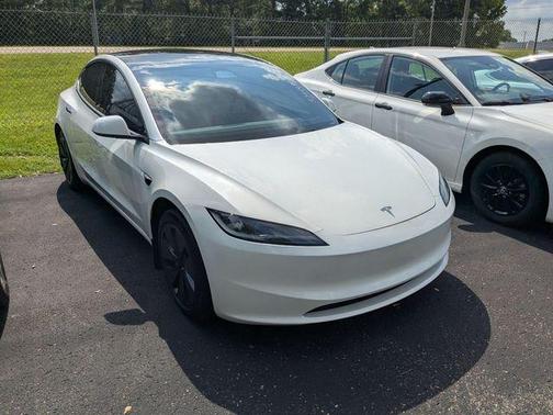 Pearl White Multi 2025 Tesla Model 3 Long Range