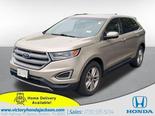White Gold Metallic 2017 Ford Edge SEL