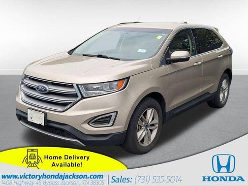 White Gold Metallic 2017 Ford Edge SEL