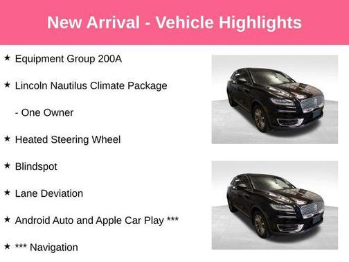 Black Metallic 2019 Lincoln Nautilus Select