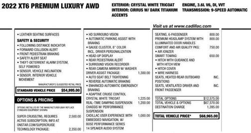 2022 Cadillac XT6 Premium Luxury AWD