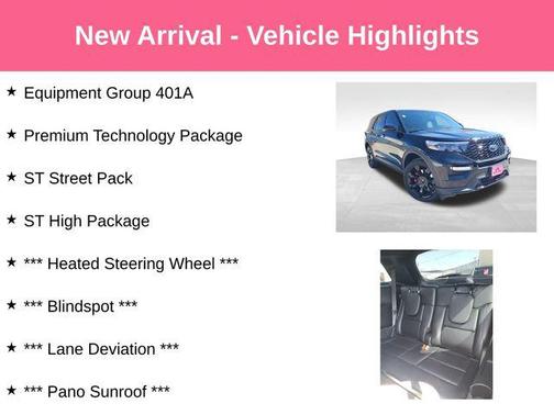 Agate Black Metallic 2021 Ford Explorer ST