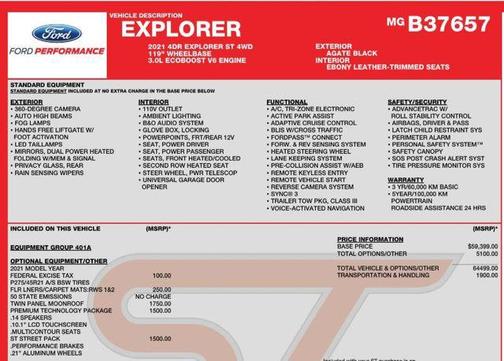 2021 Ford Explorer ST