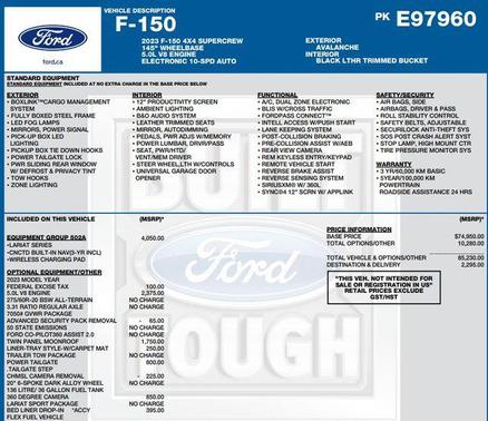 2023 Ford F-150 Lariat