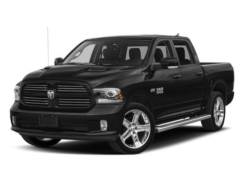Brilliant Black Crystal Pearlcoat 2017 RAM 1500 Night Crew Cab 4x4 5'7' Box