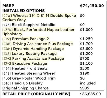 2019 BMW M550 i Xdrive