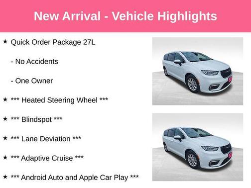 Bright White Clearcoat 2023 Chrysler Pacifica Touring L