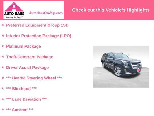 2019 Cadillac Escalade ESV Platinum