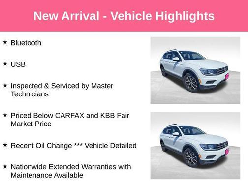 Pure White 2021 Volkswagen Tiguan 2.0T SE 4MOTION