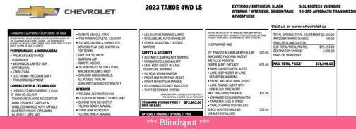 2023 Chevrolet Tahoe LS