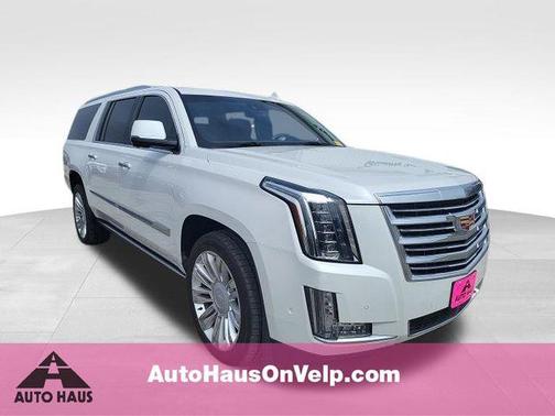 Crystal White Tricoat 2019 Cadillac Escalade ESV Platinum