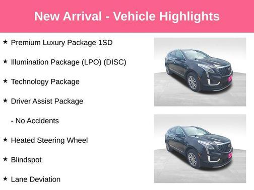 Stellar Black Metallic 2022 Cadillac XT5 Premium Luxury