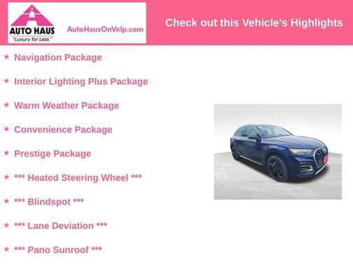 Navarra Blue Metallic 2021 Audi Q5 45 Prestige
